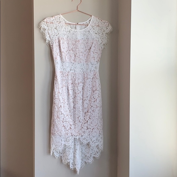 chinese dress ladies Little Flowers White Lace Dress